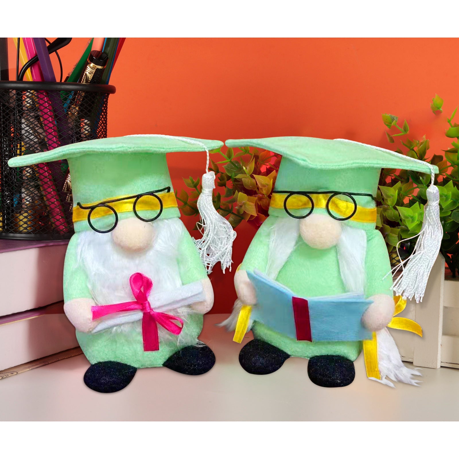 Graduation Season Black Doctor Hat Faceless Doll