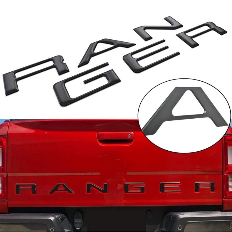 RANGER Car Label Acrylic Flag Labeling 3D Stereo Modified Pickup Truck Logo