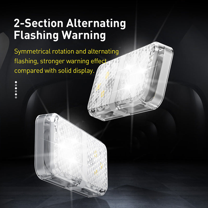 Two Sets Of Flashing Door Anti-collision Warning Lights