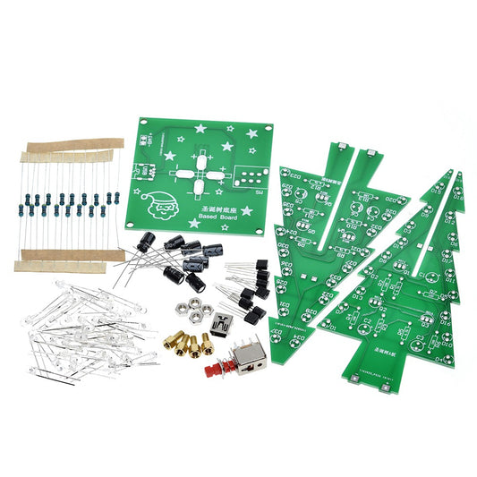 Three-dimensional Seven-color Christmas Tree LED Water Lights