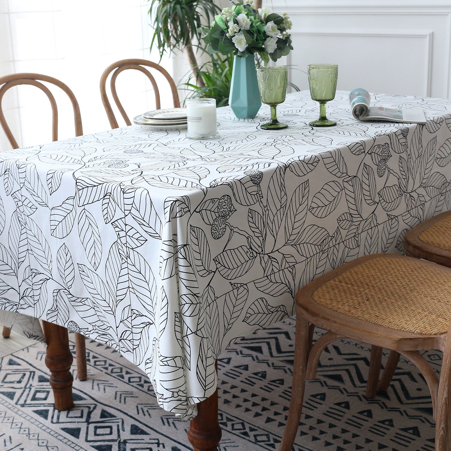 Simple Printed Coffee Table Cloth Dining Table