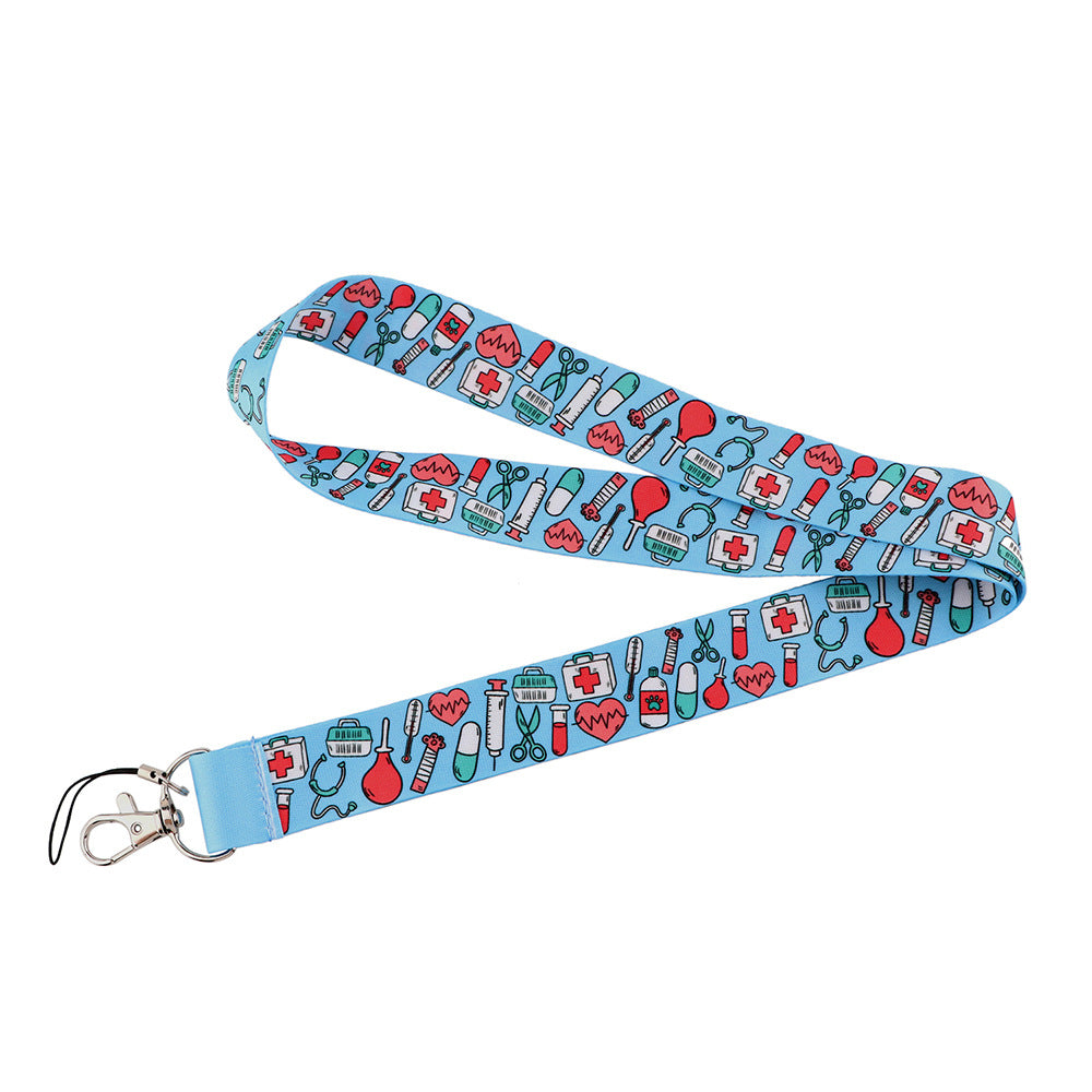 Cute Doctor Cartoon Mobile Phone Lanyard