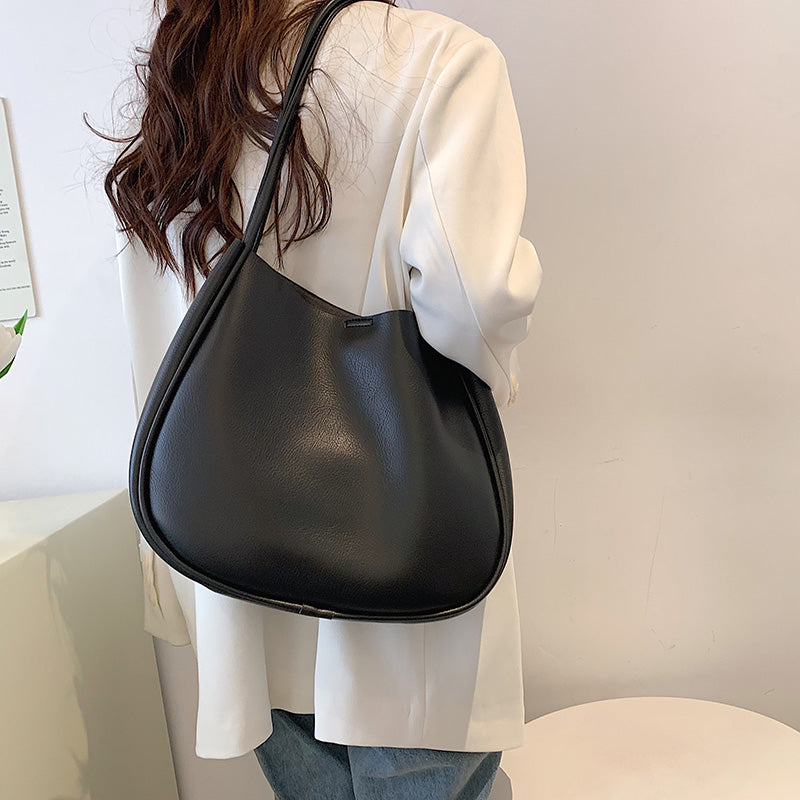 Big Soft PU Leather Bucket Shoulder Bag For Women Luxury Designer Handbags And Purses 2022 Luxury Trend Fashion Brand Totes