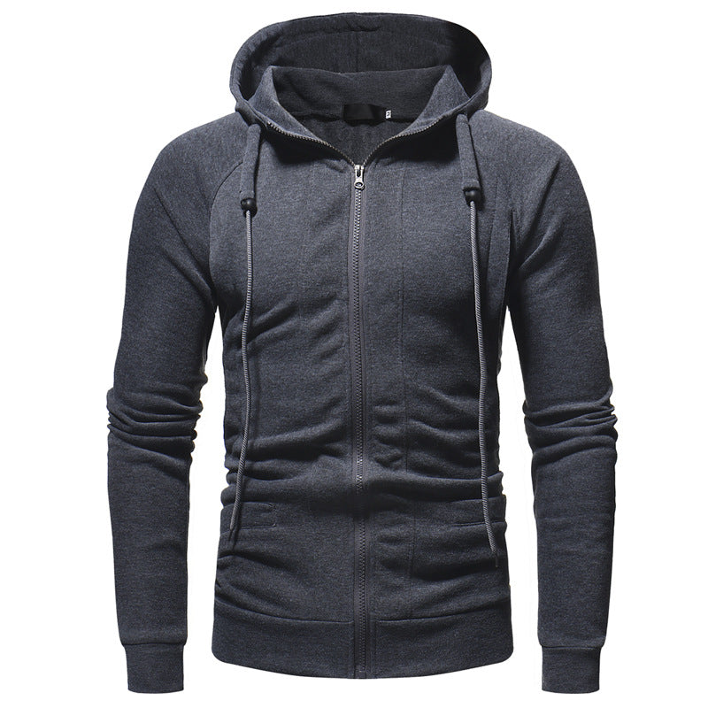 Men's Casual Slim Fit Zip Hoodie