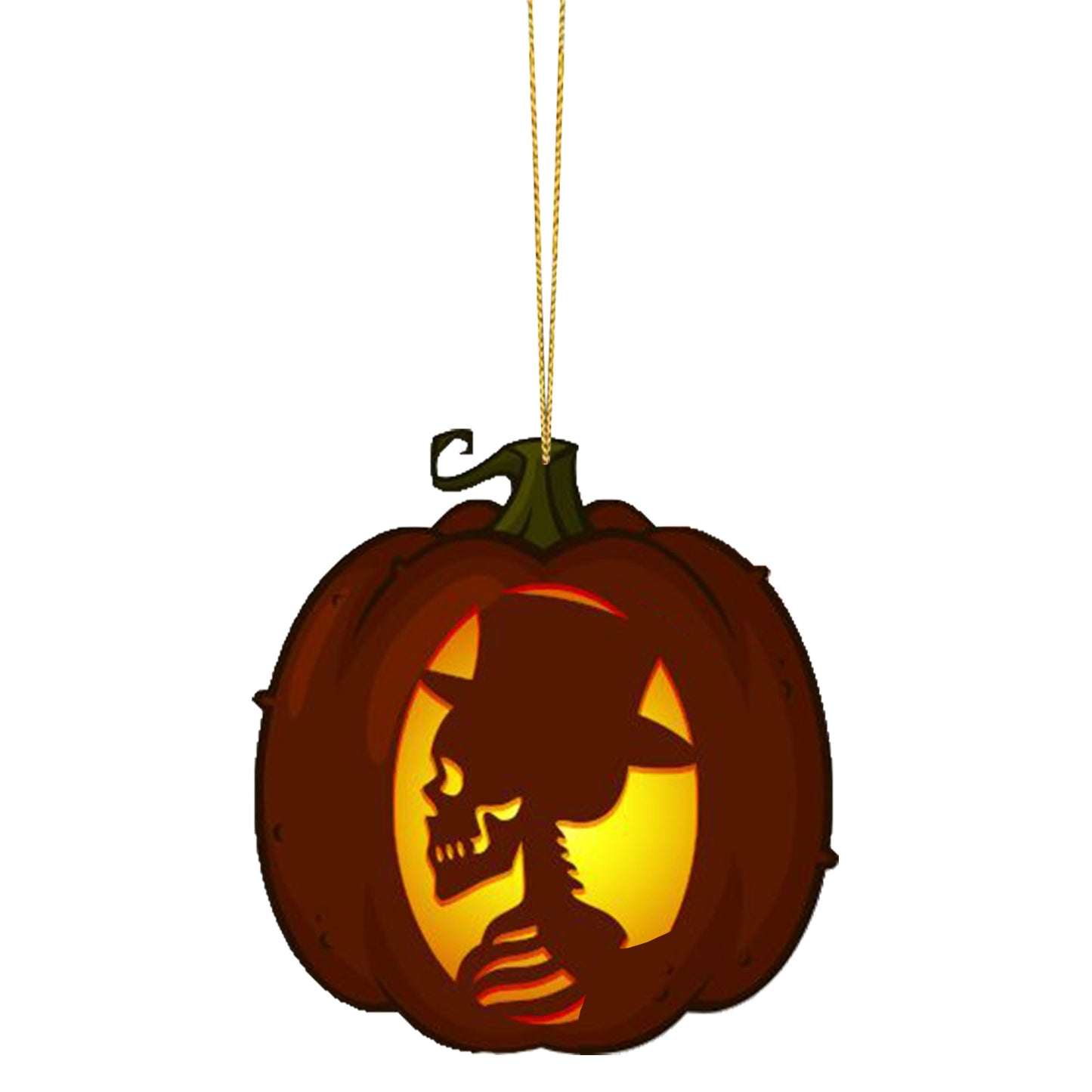 Halloween Pumpkin Car Pendant Acrylic Flat Ornament