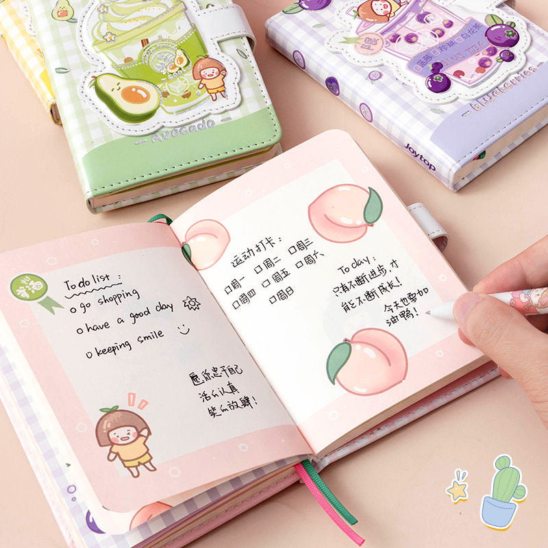 Cute Magnetic Buckle Notebook Girl Heart Hand Ledger