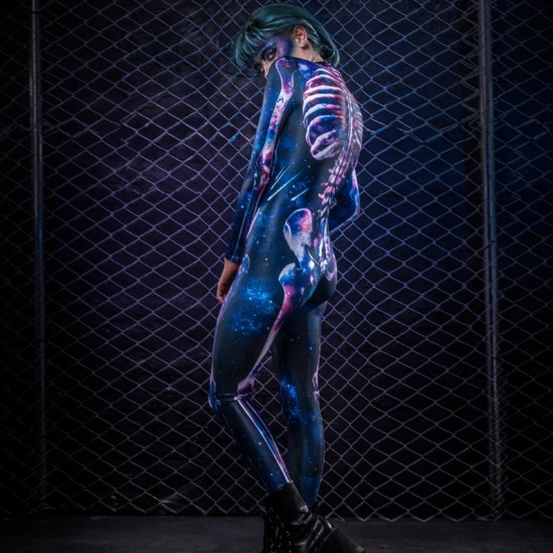 Halloween Ball Horror Skeleton Human Skeleton Bodysuit Jumpsuit