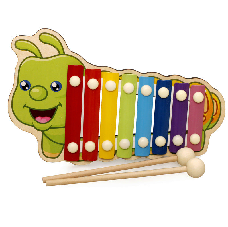 Wooden Cartoon Animal Octave Player Knocking Piano Octave Children Percussion