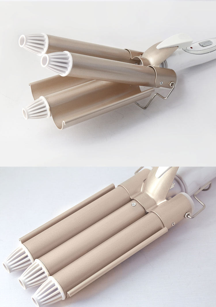 Three-tube Water Corrugated Egg Roll Head Large Curling Iron