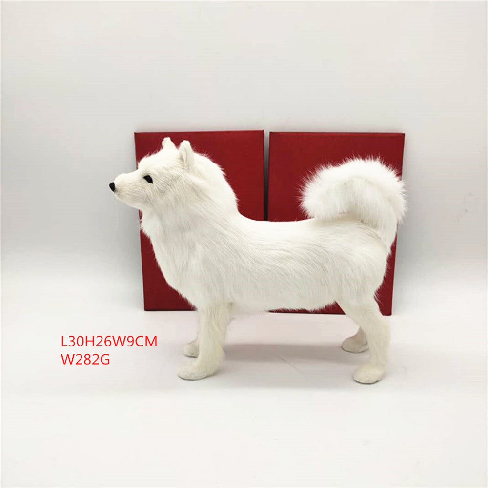 White Home Samoyed Ornaments Dog Crafts