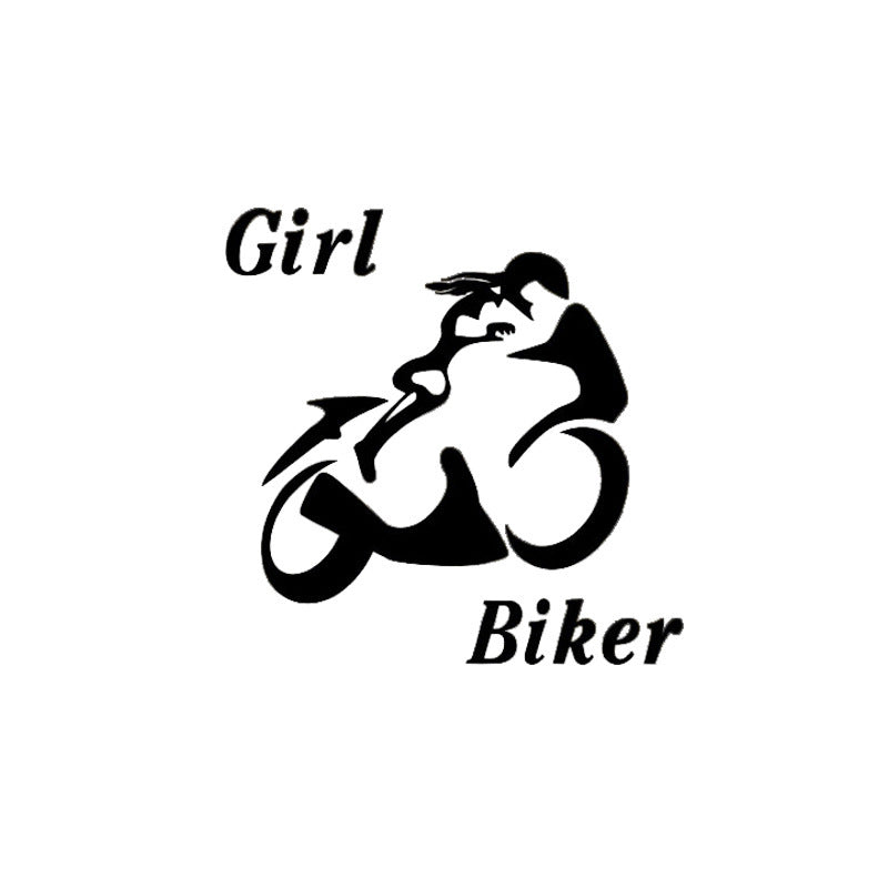 Female Motorcycle Hand Car Reflective Stickers