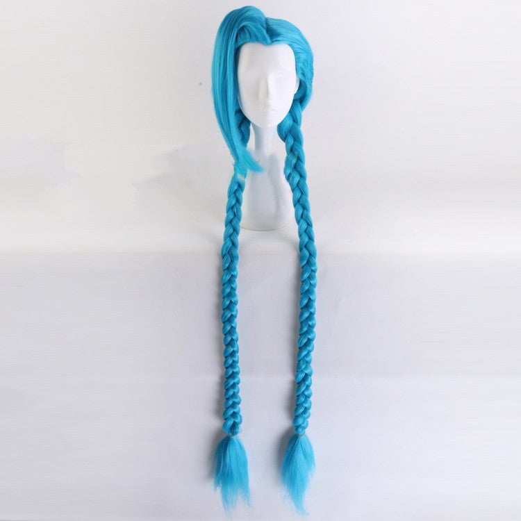 European And American Long Hair Double Ponytail Braid Wig