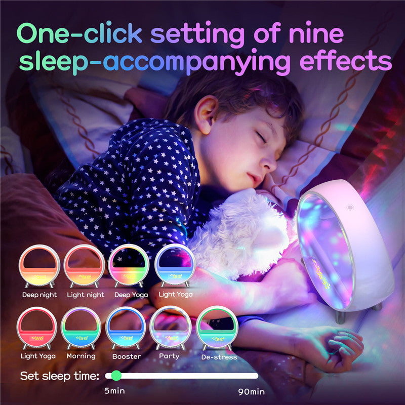 Atmosphere Lamp Bluetooth Speaker Smart Alarm Clock Night Light WiFi Wake Up Light Sunrise Sunset Lamp