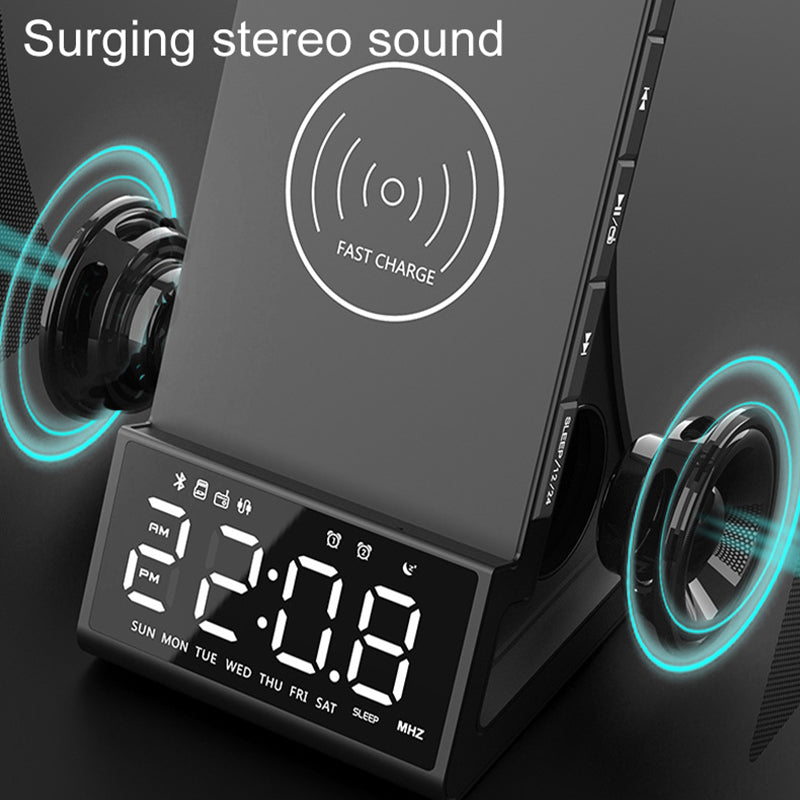 Bluetooth Speaker Phone Charging Speaker Alarm Clock Radio