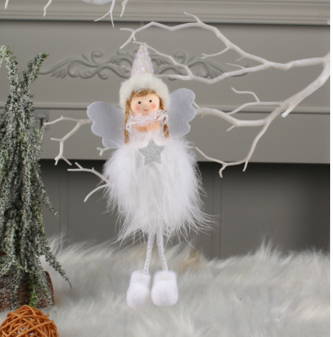 Plush Angel Girl Doll Ornament Cute Christmas Tree Decoration