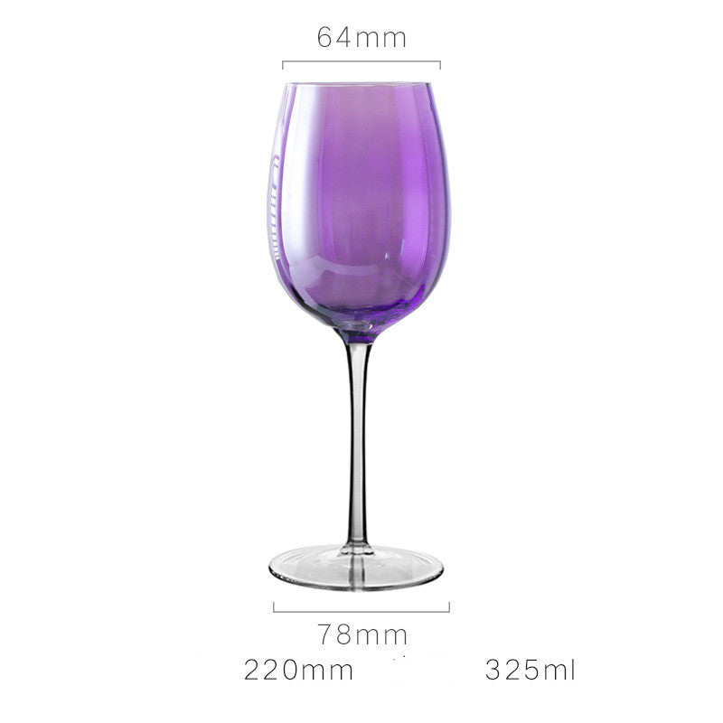 Nordic Style New Purple Crystal Glass Goblet