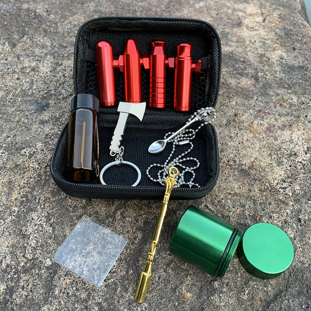 Mini Pipe And Metal Spoon Storage Tank Set