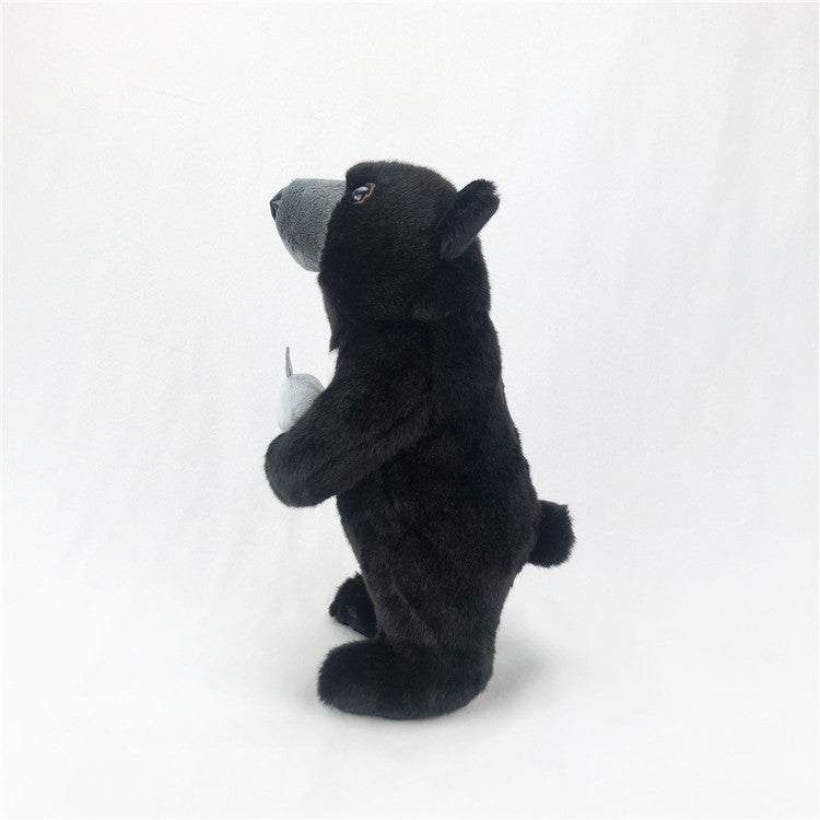 Simulation Black Bear Plush Toy Children's Doll Gift Rag Doll