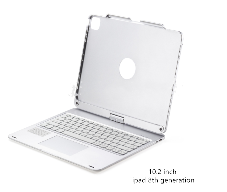 Compatible with Apple, Rotatable Bluetooth Ipad Touch Keyboard With Backlight