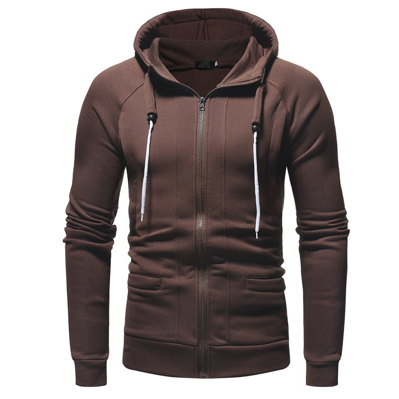 Men's Casual Slim Fit Zip Hoodie