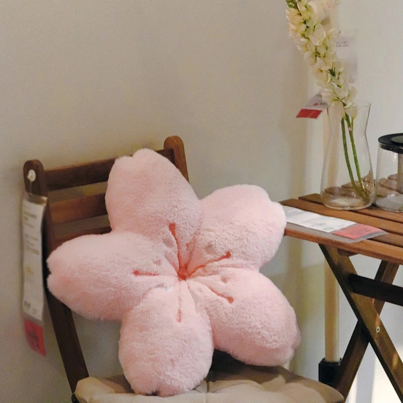 Ins Cherry Petals Pillow Girl Bedroom Living Room Decor Bay