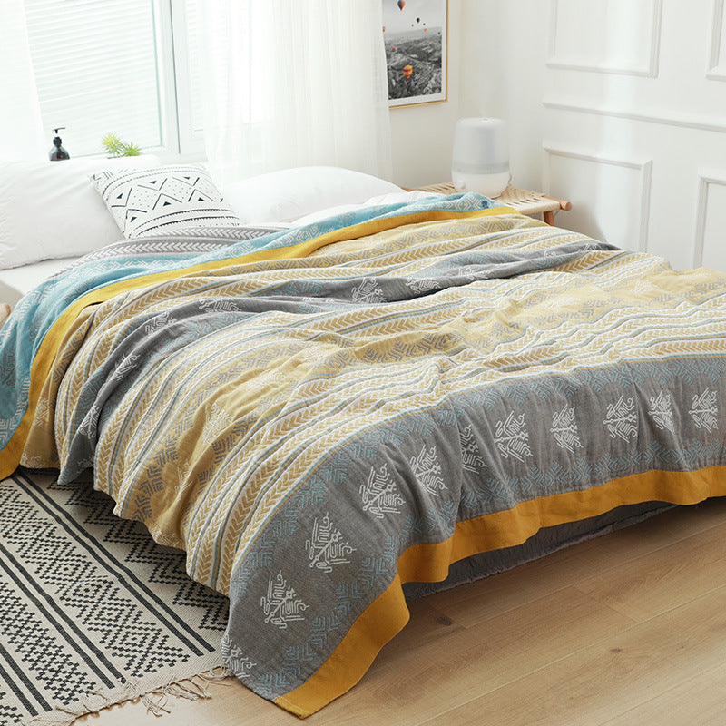 Five Layer Cotton Double Gauze Summer Cool Quilt Blanket