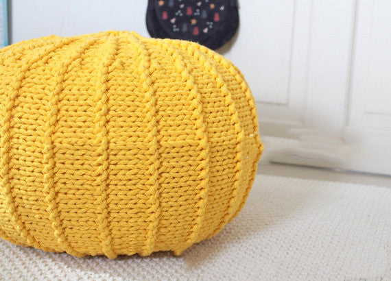 Home Decor Hand Knitted Lazy Sofa Pouf