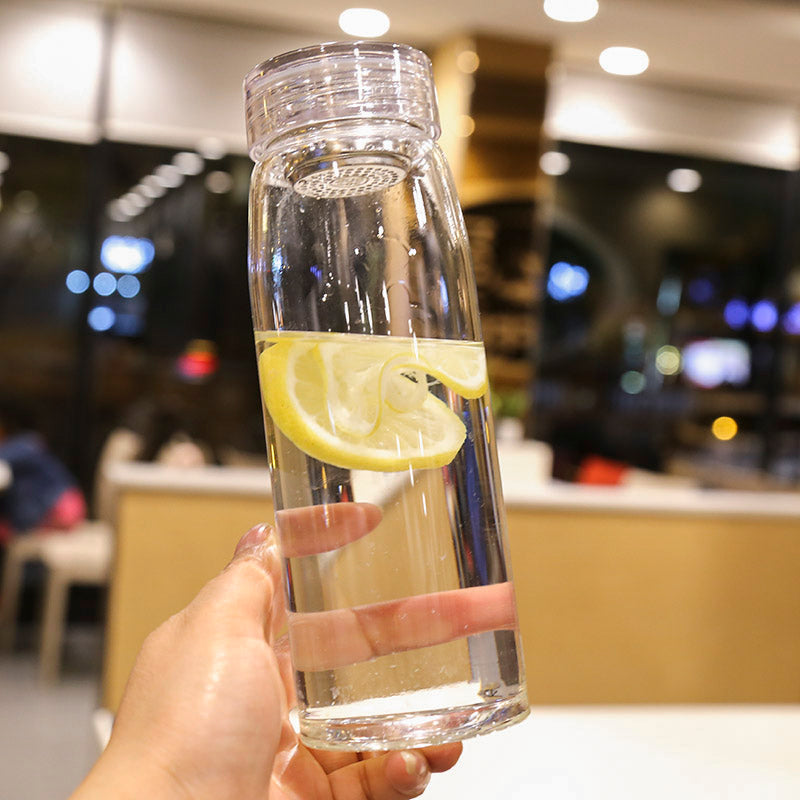 Simple Transparent Cup With Lid Tea Filter