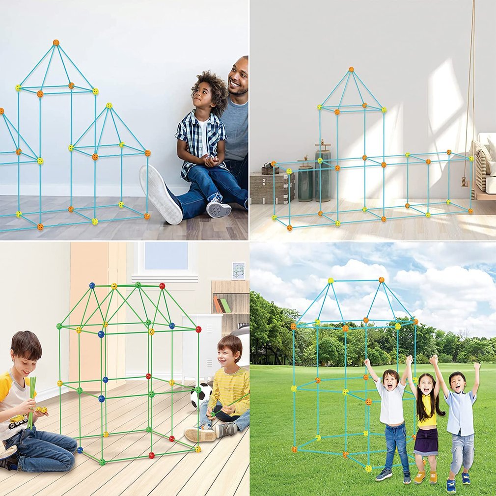 Fashion Children's Diy Beads Tent Toy Building Blocks