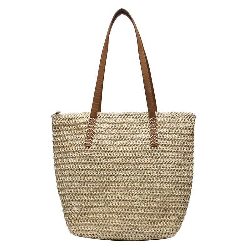 Hand-woven Women's Shoulder Handbag Bohemian 2022 Summer Fashion Straw Beach Tote Bag Travel Shopper Weaving Shopping Bags