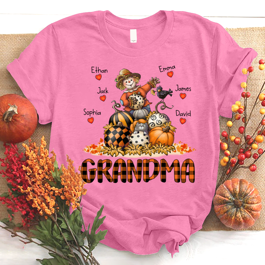 Grandma's Autumn Halloween Gift Children's Body T-Shirt