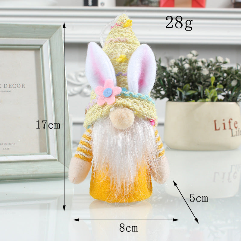 Lovely Easter Faceless Gnome Toy Holiday Party Table Decoration Home