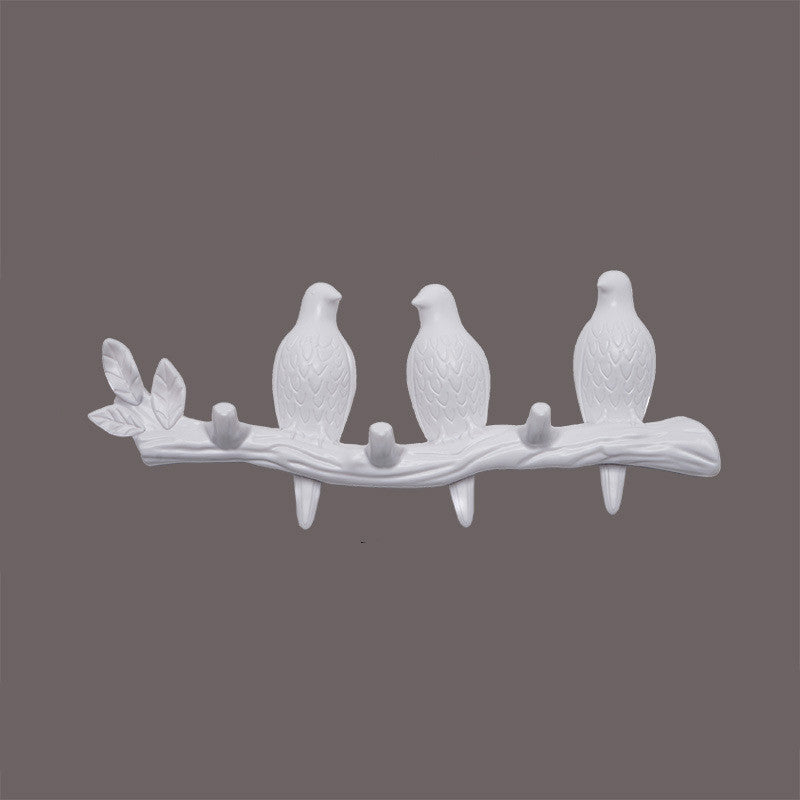 Nordic Creative Door Bird Hook Hanger Clothes Seamless Nail