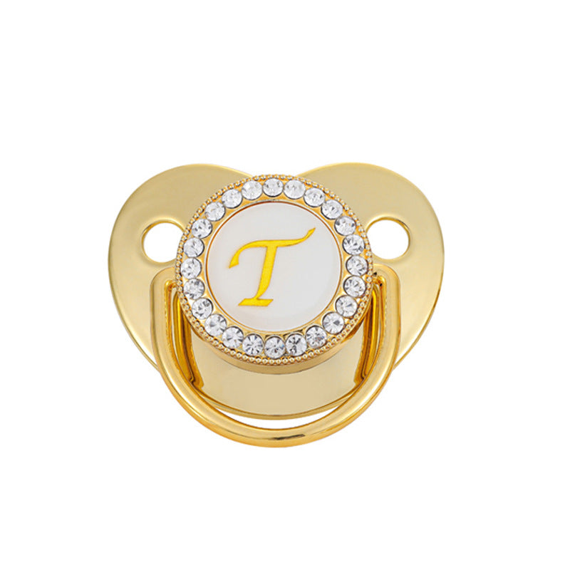 Baby Gold 26 Letter Soothing Pacifier - globaltradeleader