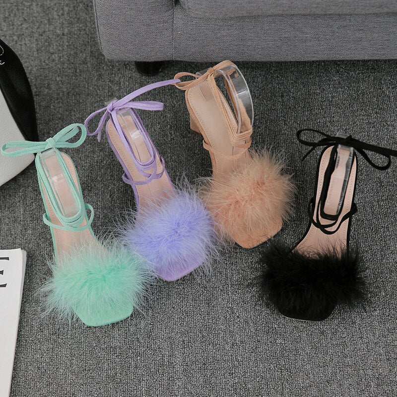 Feather Women High Heels