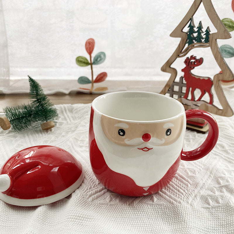 Christmas Ceramic Mug Student Gift Cute Cartoon