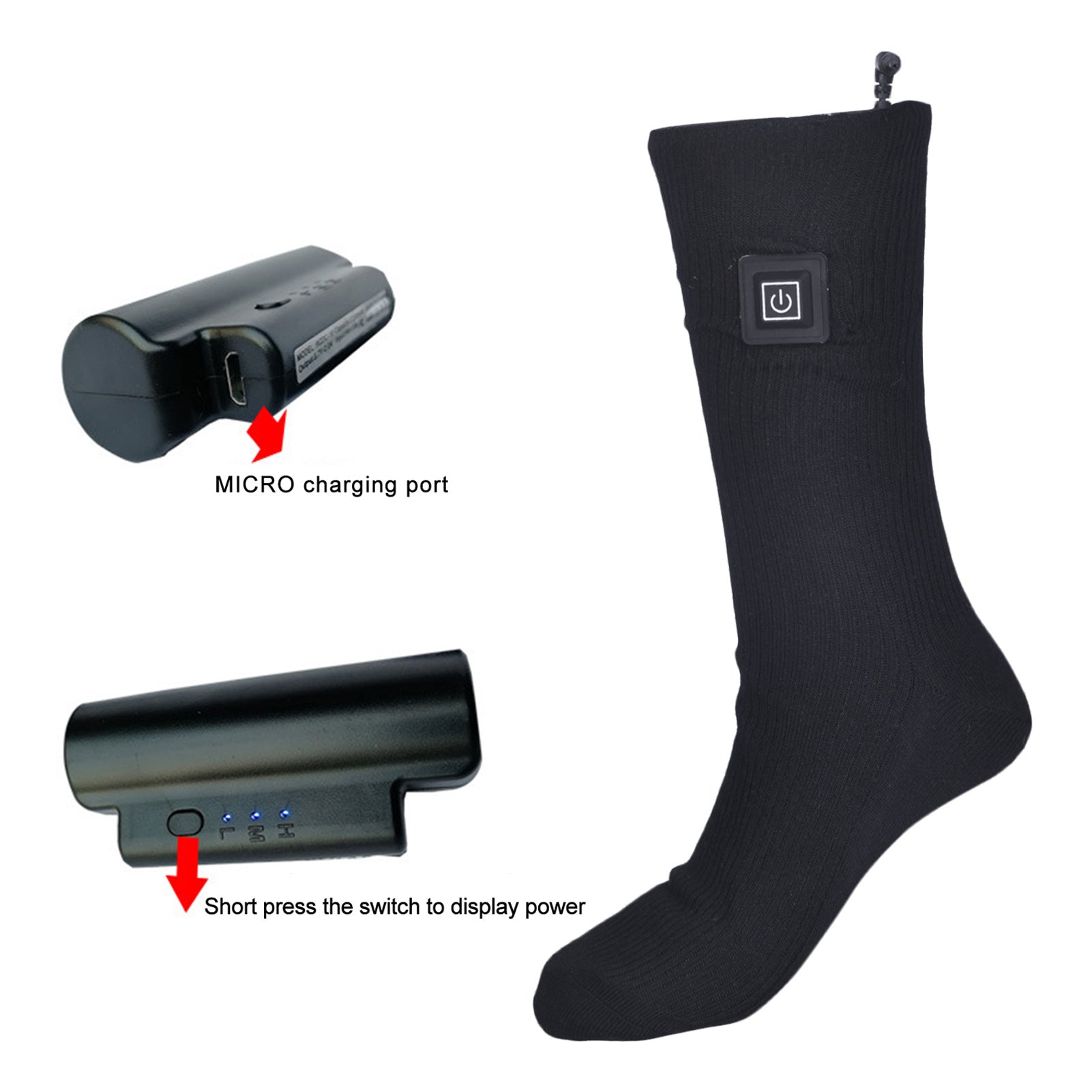 Electric Socks Rechargeable Heating Foot Warmer