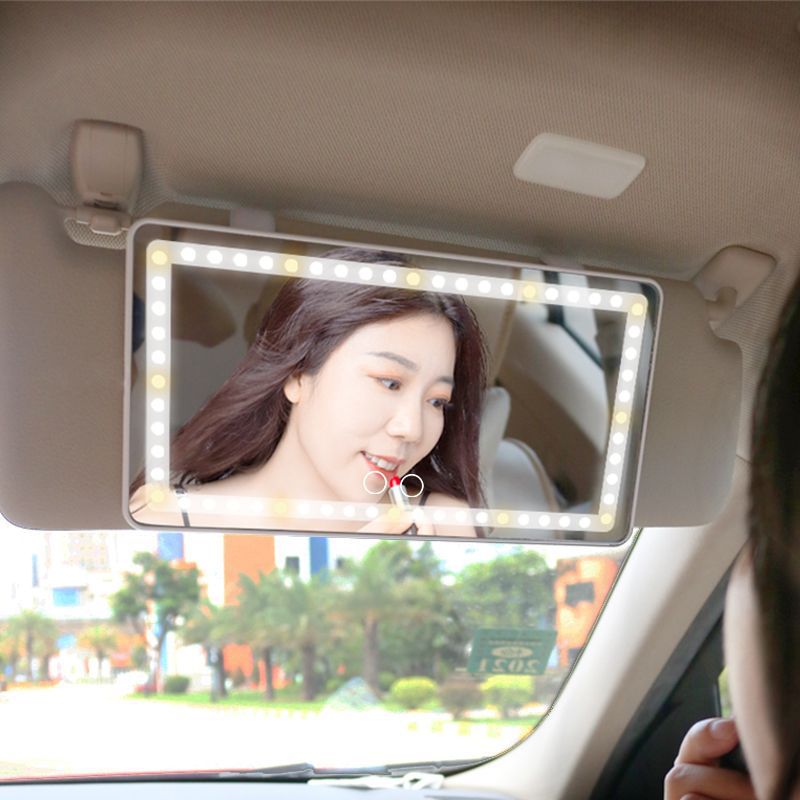 Car Sun Visor Mirror With Rechargeable