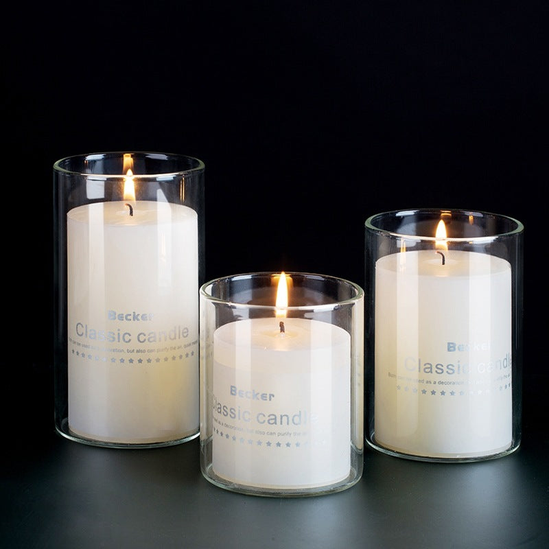 Creative Transparent Glass Wedding Road Guide Vase Home Decoration Candle Holder