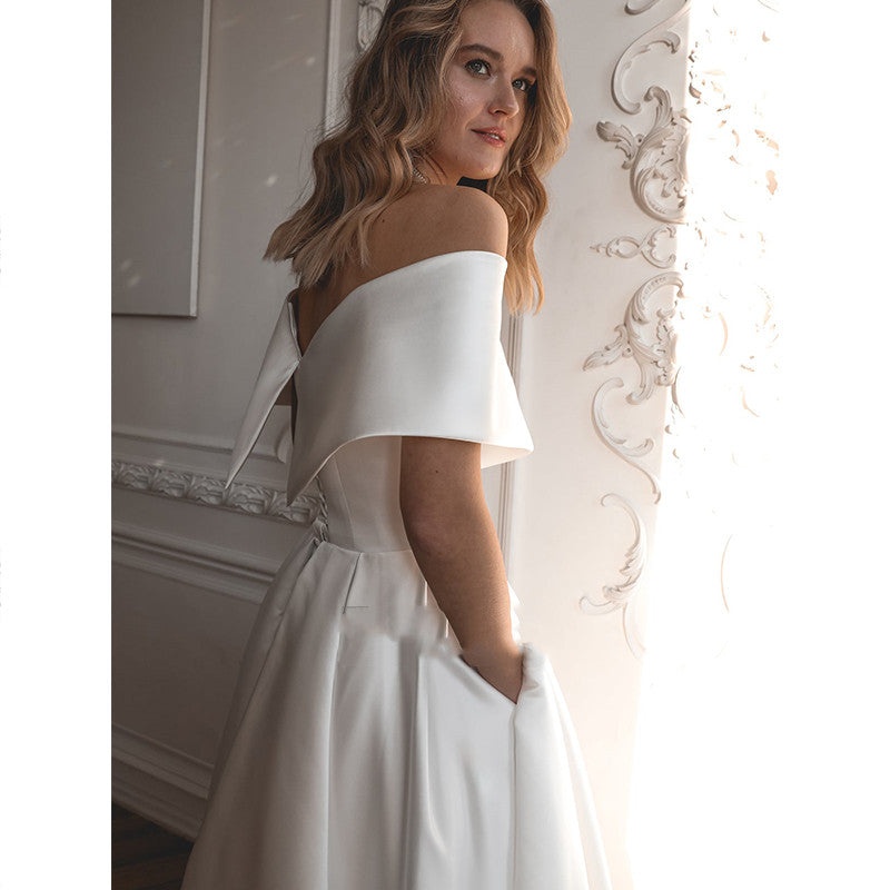 Slim Light Wedding Dress With High Feeling