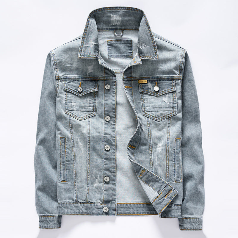 Men's Casual Versatile Denim Jacket Top