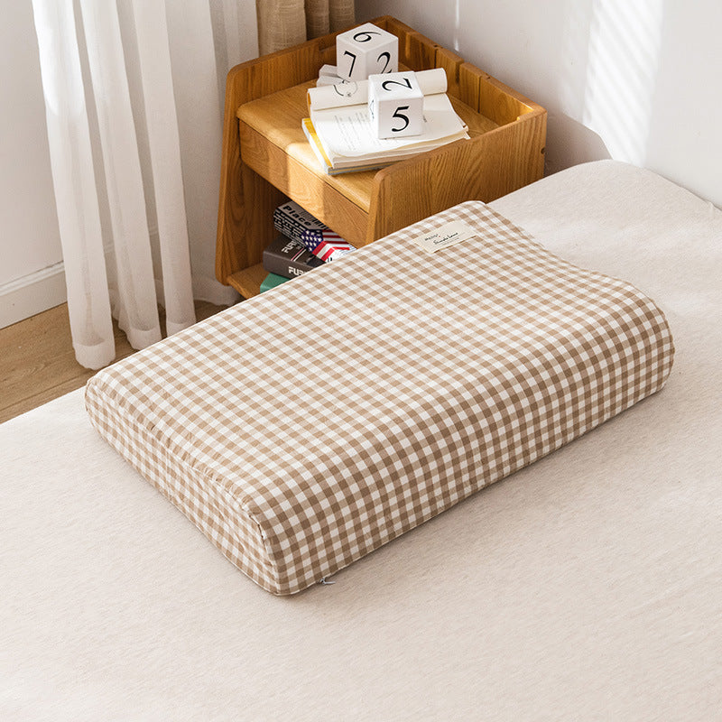 Washed Cotton Latex Pillowcase Skin-friendly