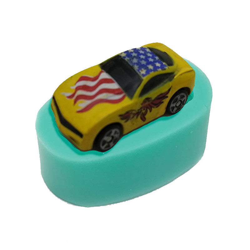 Small Racing Car Mold Silicone 3d Three-dimensional Creative Cake Decoration