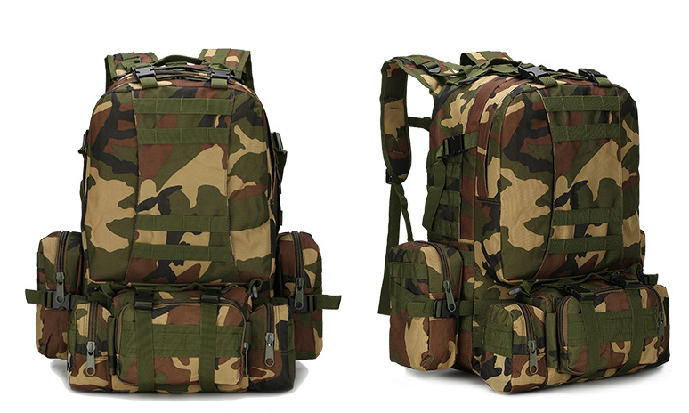 Outdoor Mountaineering Travel Bag 50L Camouflage Backpack