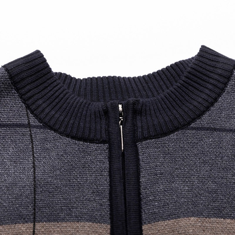 Thick Warm Clothes Grandpa Middle-aged And Elderly Men's Sweater