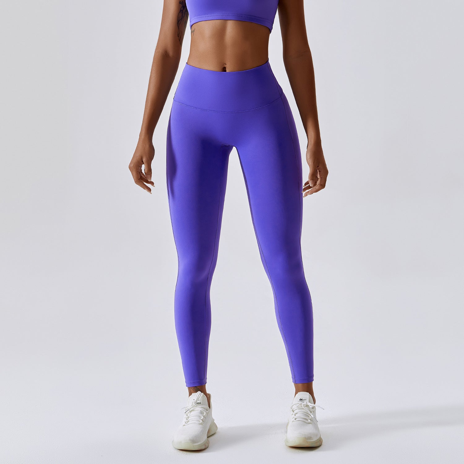 Nude Feeling Yoga Pants Hip-lifting Running Speed Dry Fitness Pants Candy Color High Waist