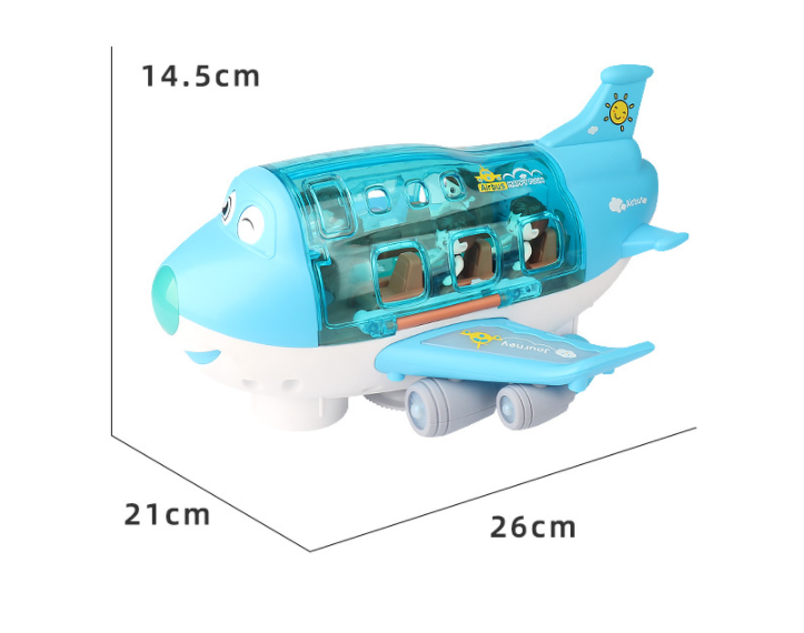 Simulation Model 360 Rotating Music Light Children's Toy Airplane