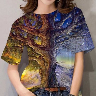 Fashion Casual 3D Printed Short Sleeve