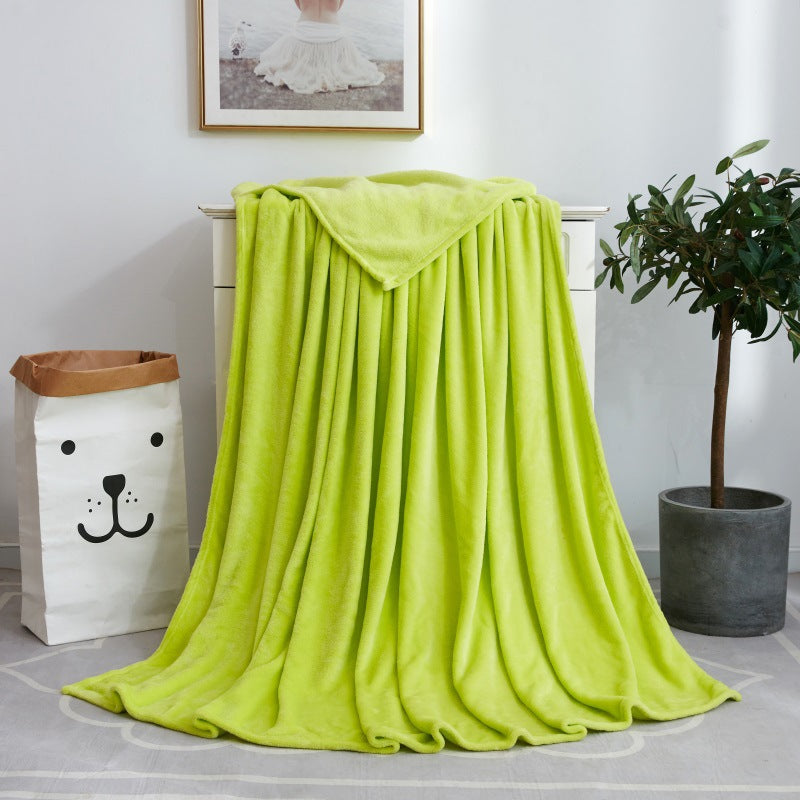 Color Blanket Coral Fleece Yoga Cover