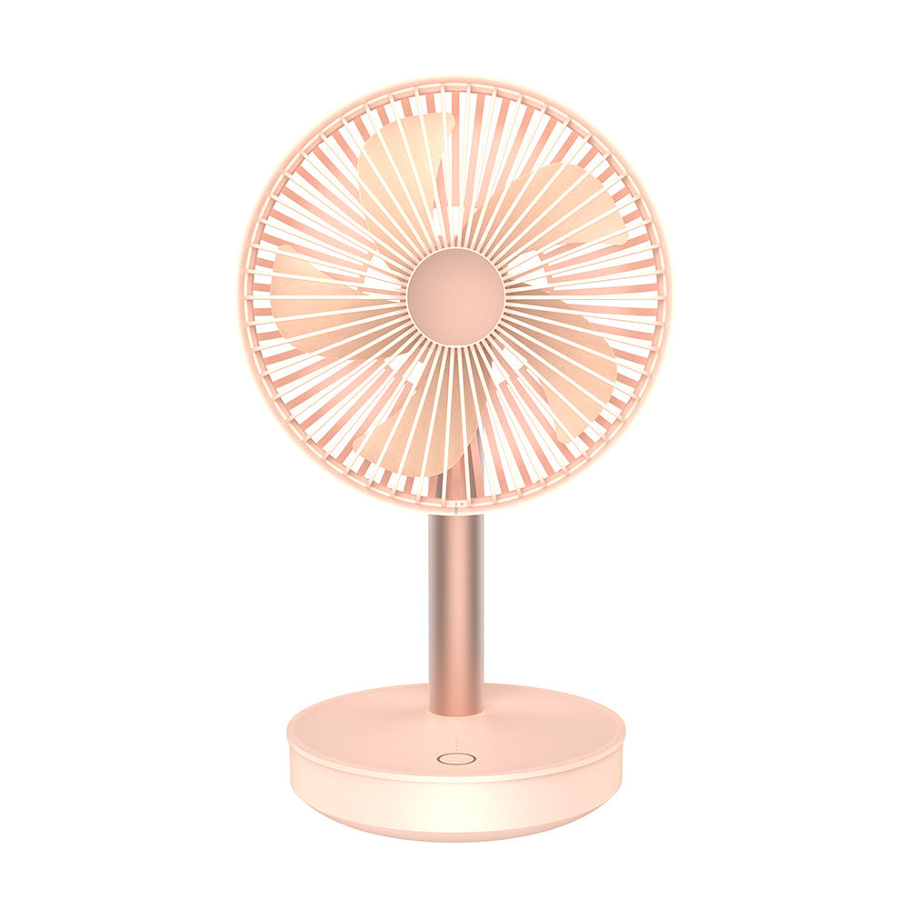 New Office Desk Top Shaking Head Mini Fan Factory 4000mAh Large Capacity Bedroom Silent Usb Fan